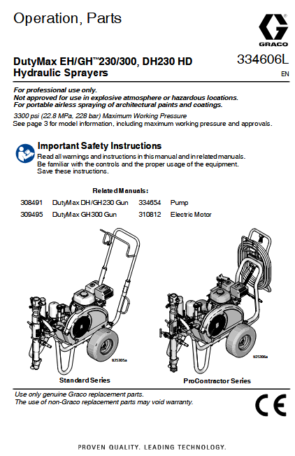 Graco DutyMax EH230DI Standard 